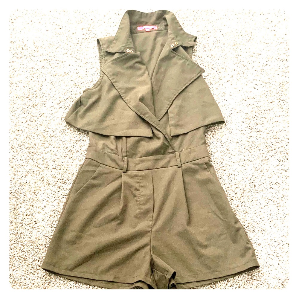 Olive Green Romper